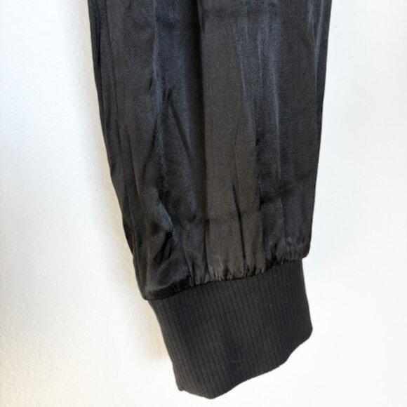 Vici Black Satin Pocketed Joggers NWT - (M) - Picture 6 of 6